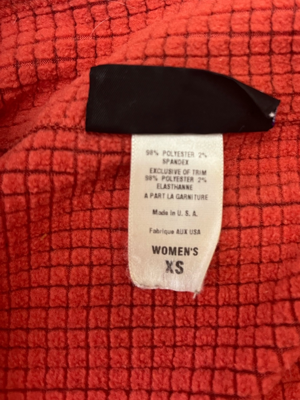 Patagonia Women's R1 Flash Quarter Zip Pullover Red Tech Fleece F4 - Picture 8 of 11